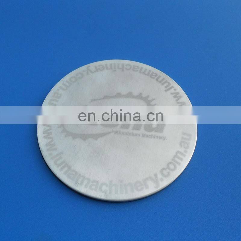 silver plating coaster full blank fully metal coaster logo can be laser coasters