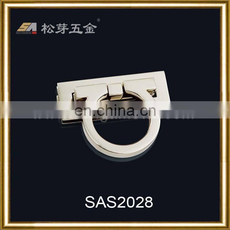 Accepet Custom Order Metal Swing Lock Clasp For Bag, High Quality Plated Metal Lock Clasp