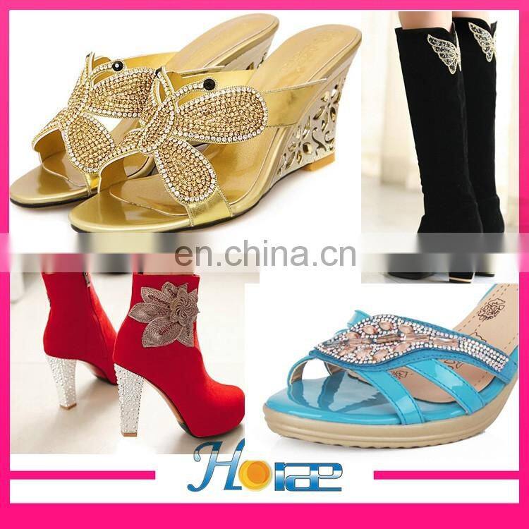 handmade lady sandal accessories flip flop beads flower decoration