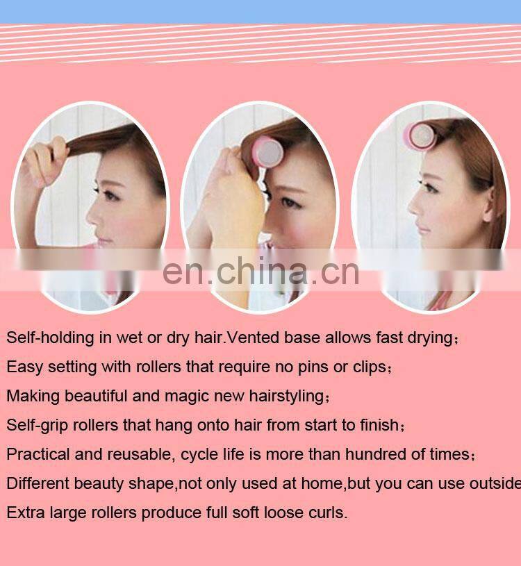 Fashion hair accessories reusable magic curler diy plastic hair roller