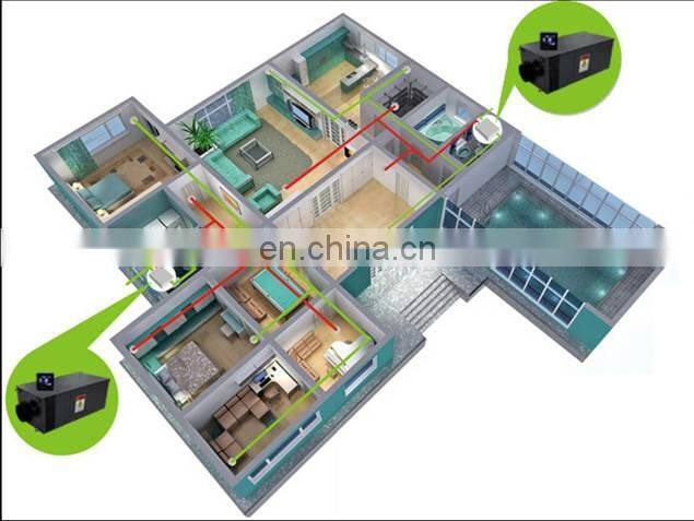 Wall mounted dehumidifier machine for reducing humidity