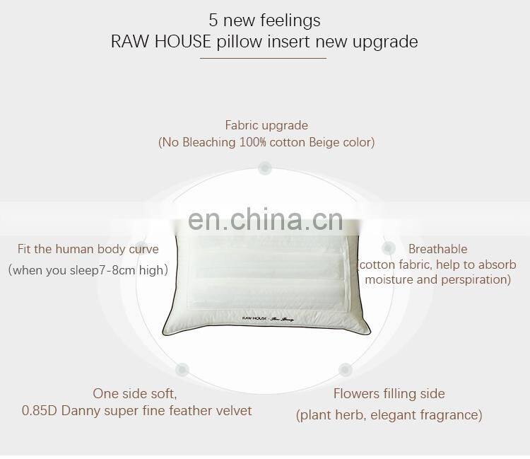 RAWHOUSE home hotel use Cassia buckwheat lavender pillow insert