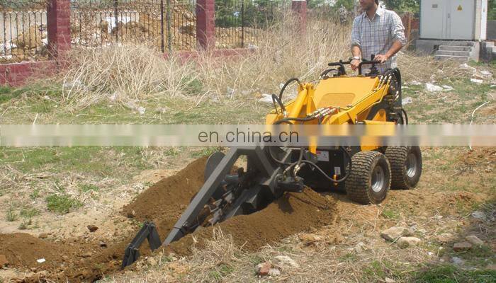 23hp 800mm trench depth garden skid steer mini digging trencher