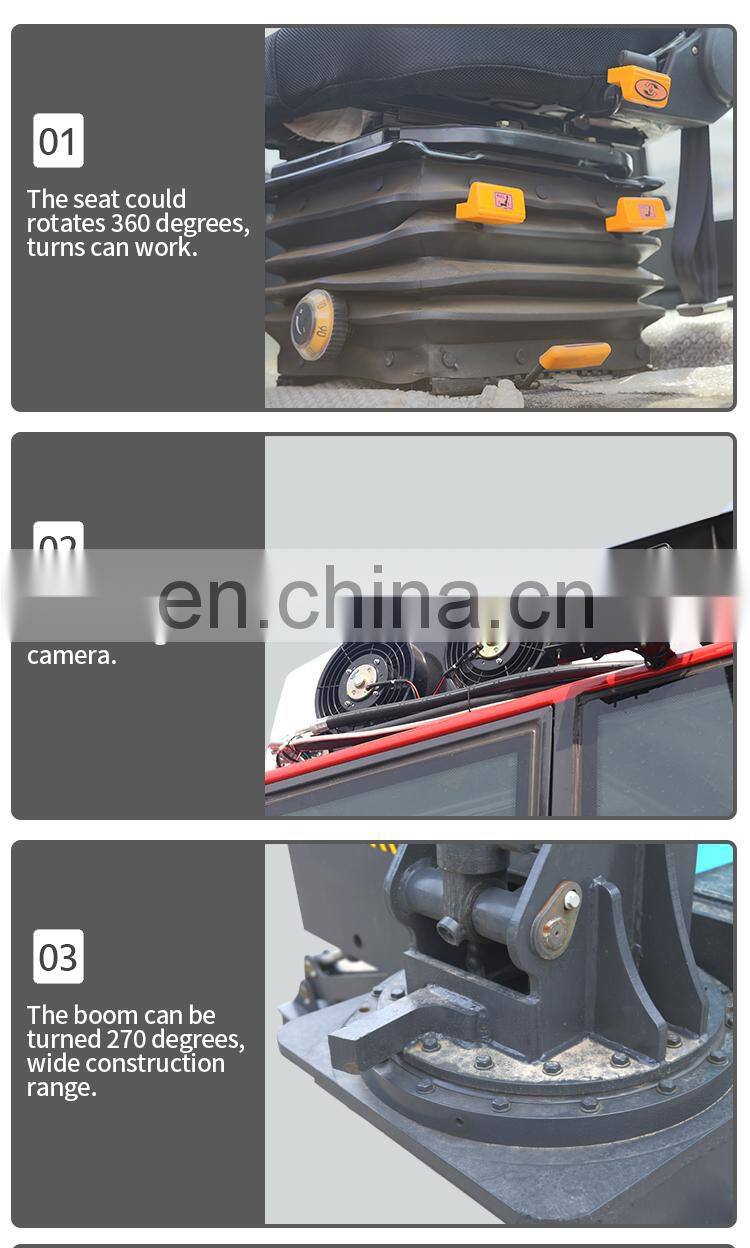 Multi-purpose 60-120HP diesel backhoe loader with cabin