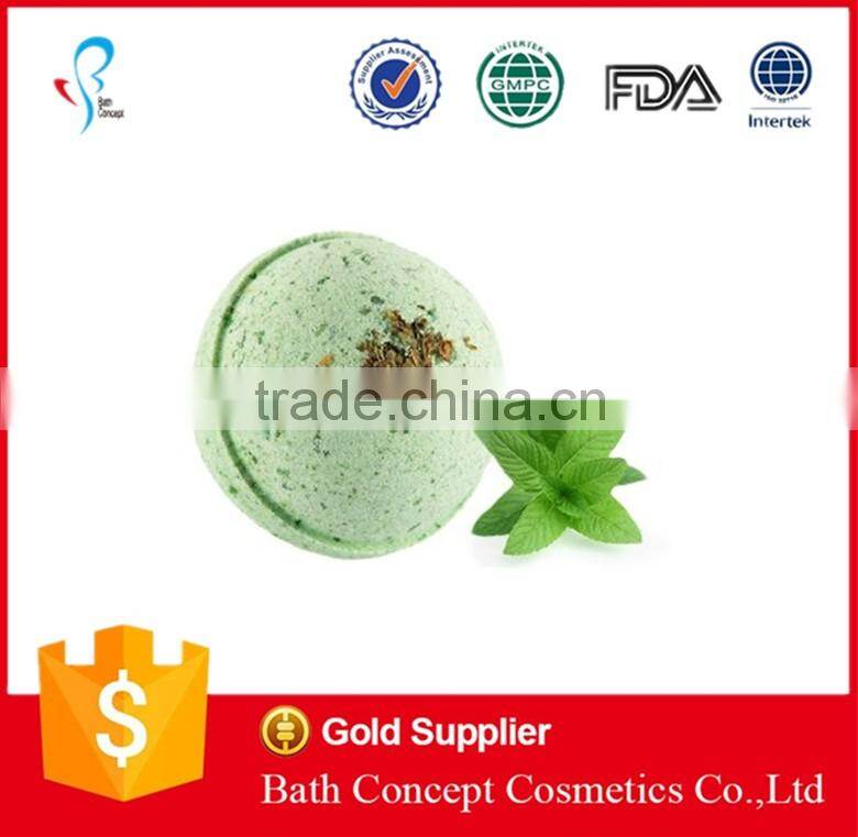 heart shape aroma bath bomb with dried flower