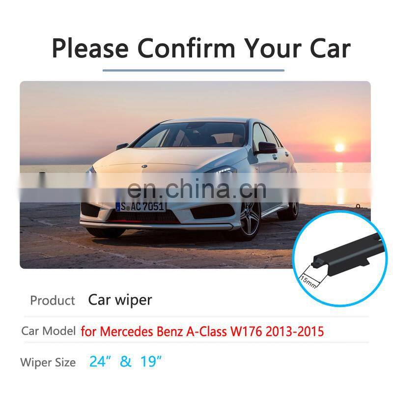 Car Wiper Blades for Mercedes Benz A-Class W176 2013~2015 A-Klasse A160 A180 A200 A45 2014 Windscreen Wipers Car Accessories