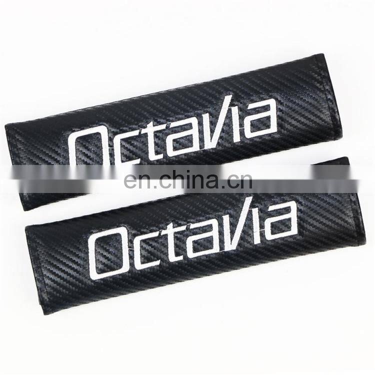 Customized Car Styling Auto Pads Carbon Fiber Seat Belt Shoulder Cover