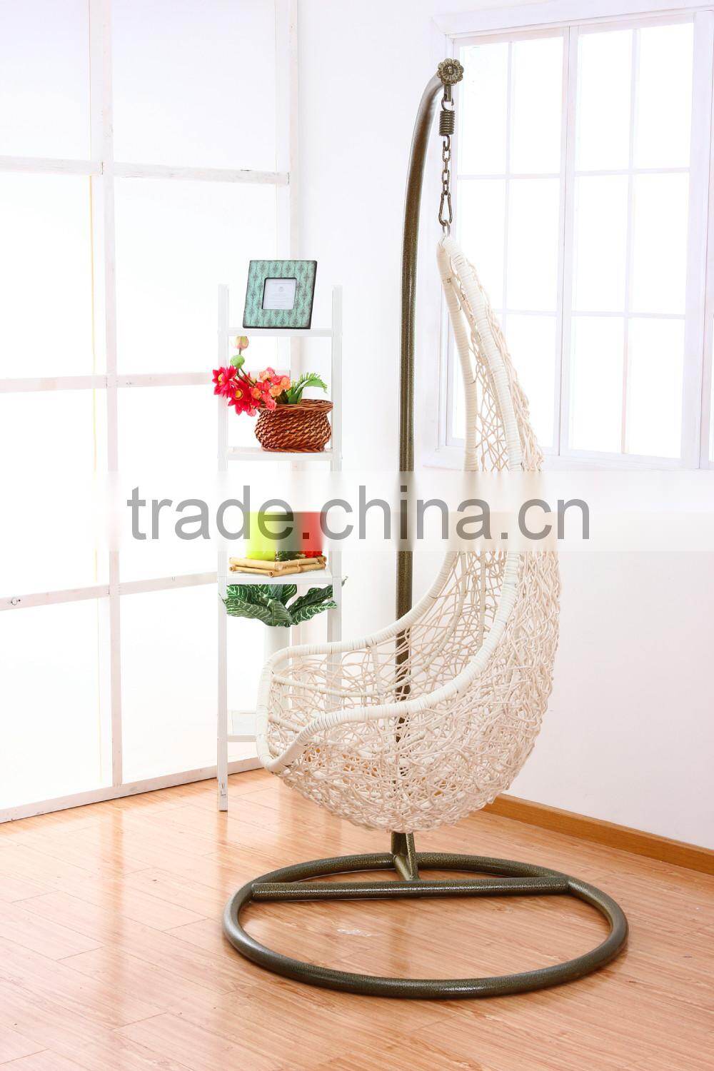 New trend PE rattan swing chair UV-resistant and waterproof wicker rattan chair PRC14831