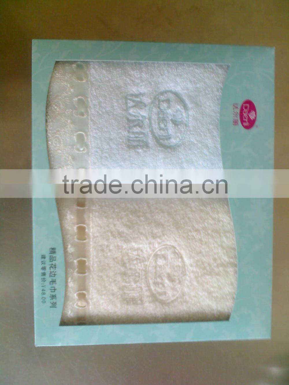 embroidery /lace/ gift /custom made gift box /gift towel