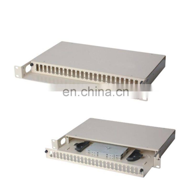 MT-1010 24 PORT fiber optic ODF rack mount sliding type Fiber Optic Patch Panel