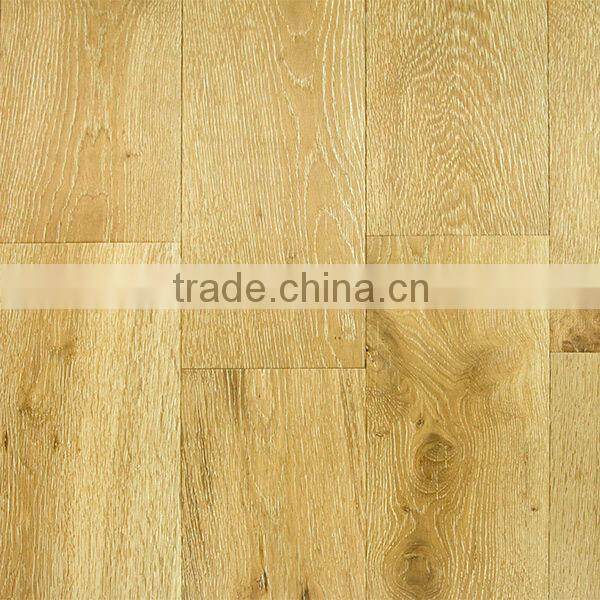 UV painting white wash oak engineered timber flooring