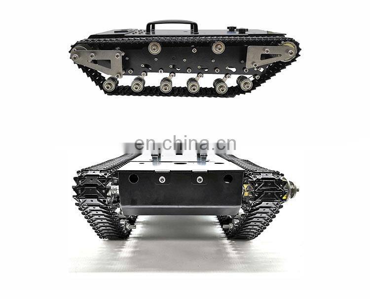 WT-200 Assembled RC Tank Chassis Metal Track Tank with Controller System 30KG Load Capacity