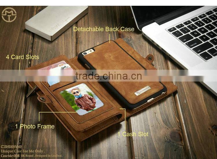 Wallet leather case for iphone 6, Multi-function case for iphone 6