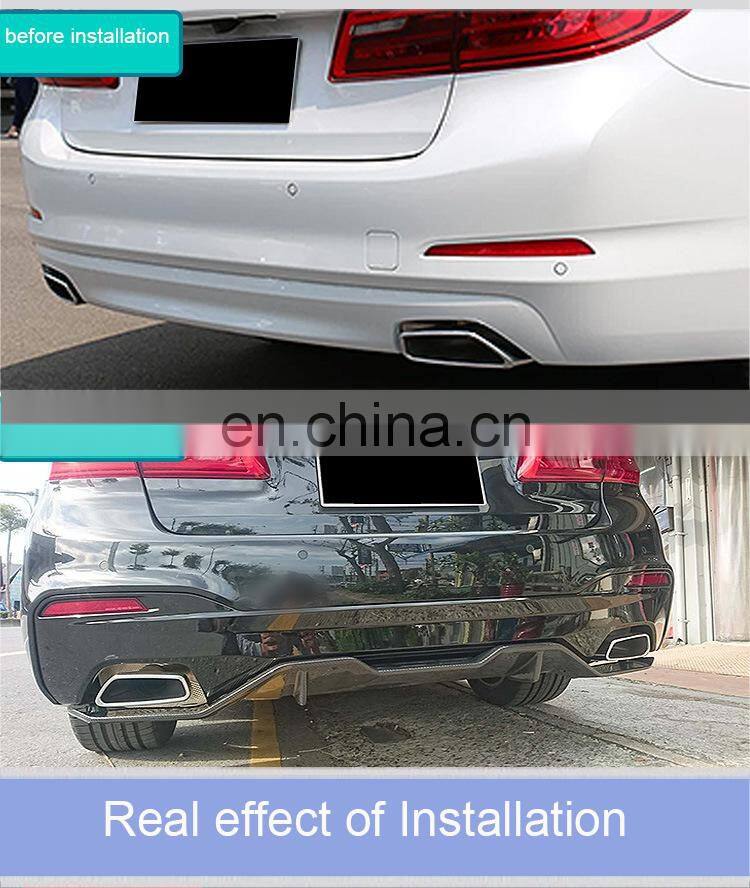 Runde New Arrival High Quality Carbon Fiber Material Rear Diffuser Lip For 2018-2020 BMW 5 Series G30 rear lip