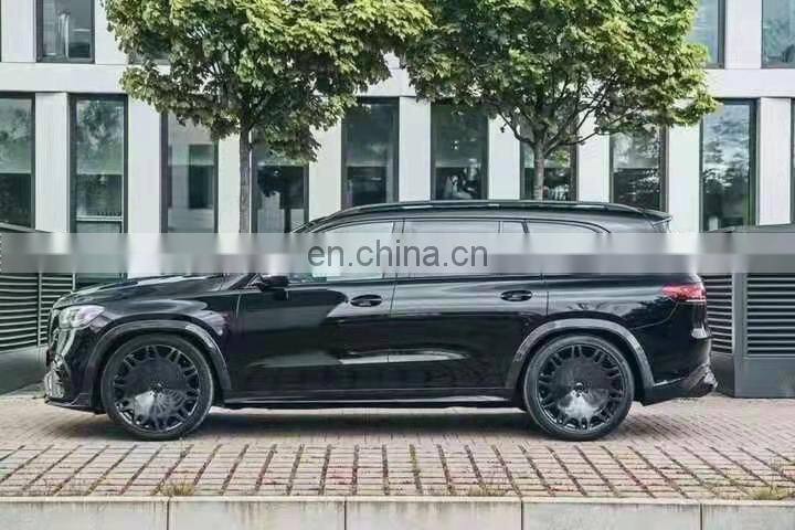 Runde BRA-BUS 800 Style Carbon Fiber For Mercedes-Benz GLS 63 W167 Body Kit Front Lip Rear Lip Wheel Eyebrow Exhaust Wind Knife