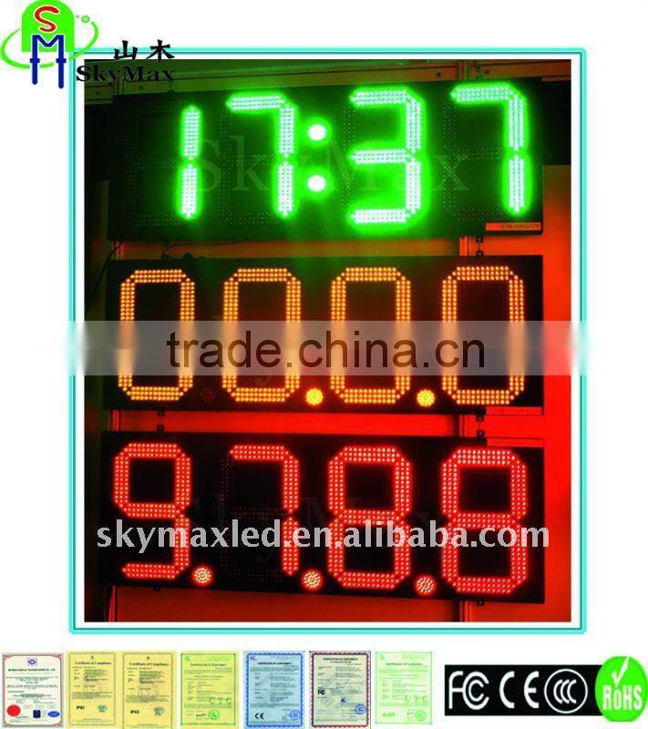 8'',10'',12'',16'',18''; 20'',24'',30'',48'' 7 Segment Oil Changer Station LED Gas Price Changer