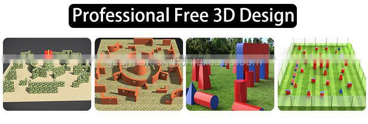 Outdoor Shooting Game Inflatable Paintball Bunkers Arena