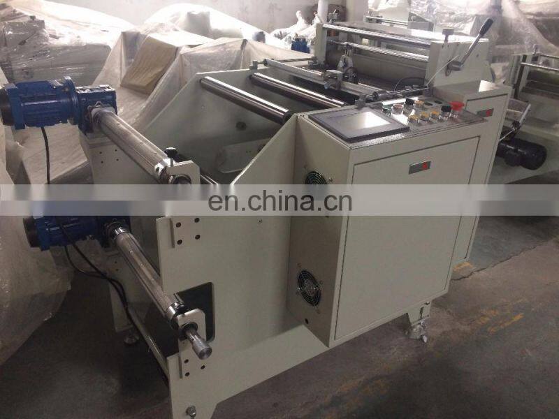 full automatic adhesive sticker cutting machine with two unwind shaft