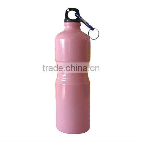 750ml Hot Sale Portative Aluminium Water Bottles With Carabiners