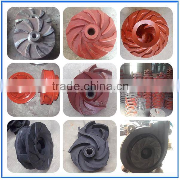 Slurry pump components, pump impeller, sand suction pump spare parts