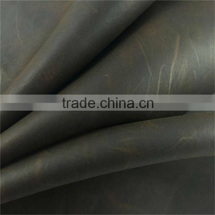 Cow crazy horse real leather for bags