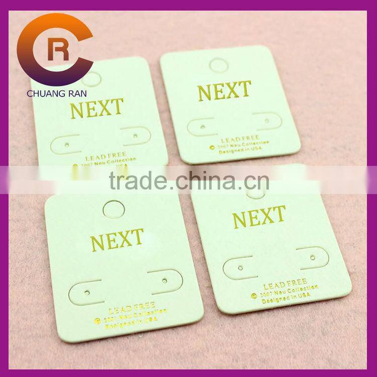 Cheap Paper glossy lamination jewelry hanging necklace card