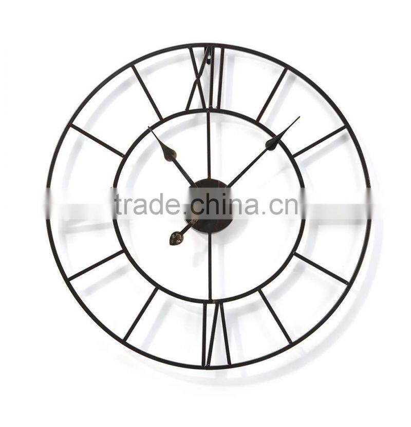 Gift Craft Metal Round Wall Clock
