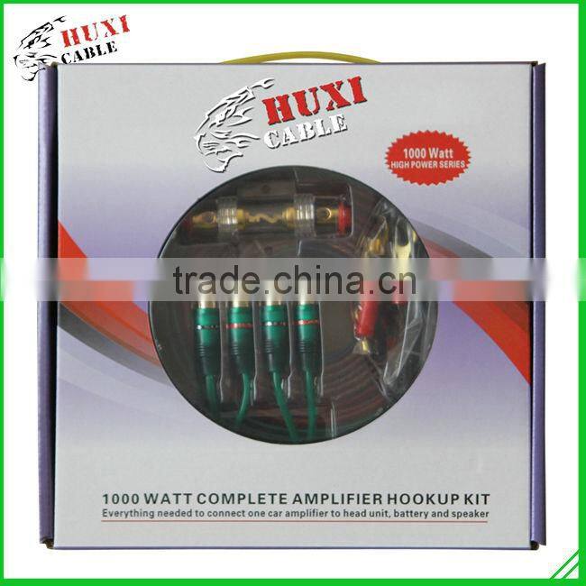 Haiyan Huxi Professional Manufacturer Audio Amp Car Amplifier Wiring Kit