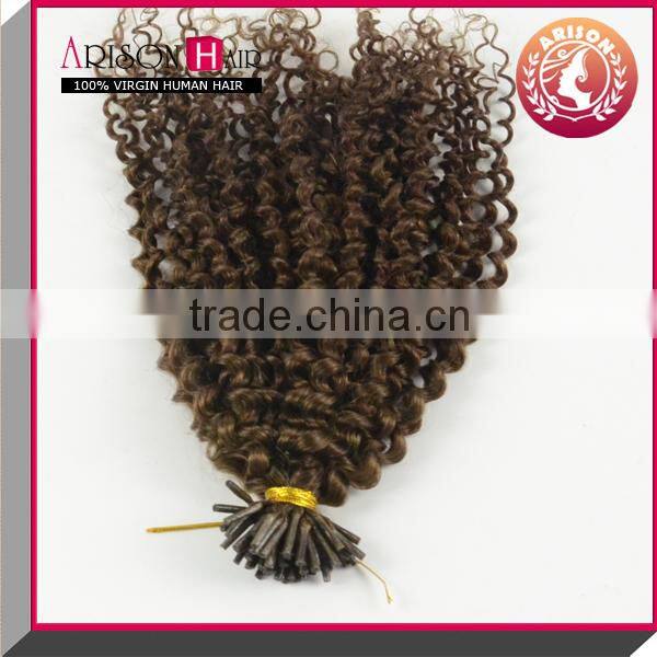 100% Remy Brazilian virgin hair I tip hair extension