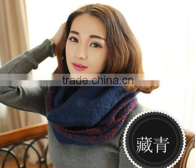 2015 Newest Design Circle Loop Boucle Yarm Fashion Winter Lady Scarf