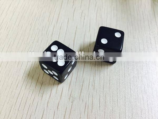 black 16mm square corner foam dice