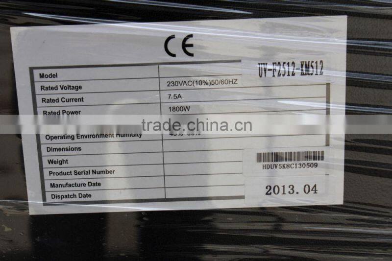 uv led printer with km print head, for glass,wood, acrylic, pvc,KT board