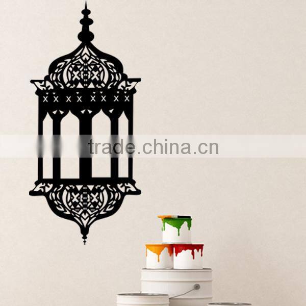 White color temple islamic style vinyl wall stickers decal