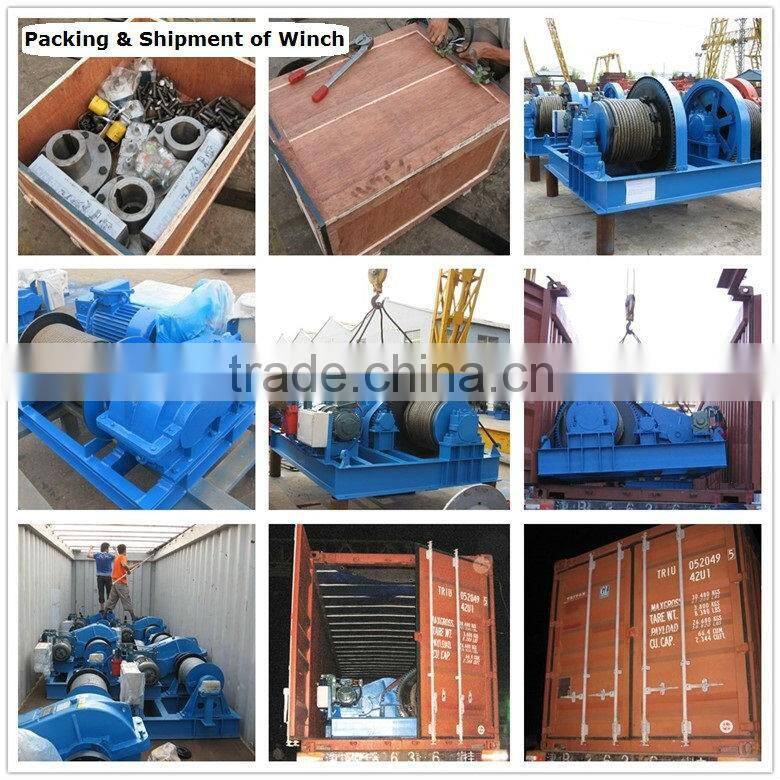 High Efficiency 0.5-60 T Fast Speed Electric Winch, lifting material use