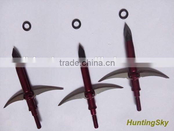 2Blades 100Grain Hunting Arrowhead And Broadheads For Compound Bow And Arrow Hunting