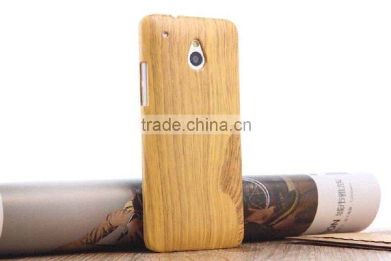 Wooden texture hard case for HTC one M7