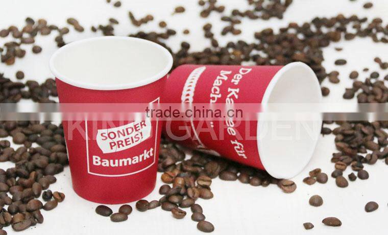 China made disposable Printed coffee paper cups with lids