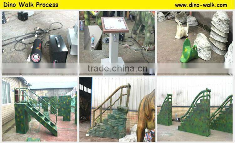 Entertainment kids ride animatronic emulation realistic robotic dinosaur