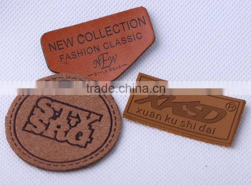 Wholesale Direct Factory jeans leather label for leather jacket patches
