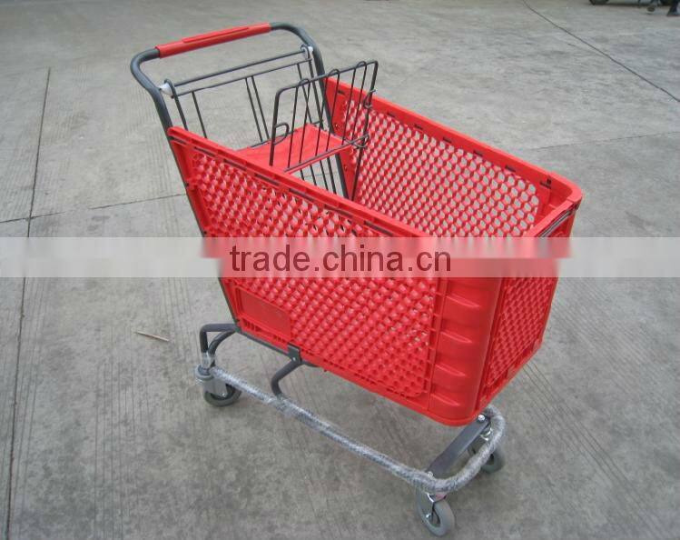 Supermarket shopping cart/plastic shopping cart