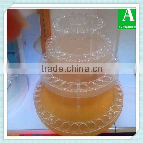 Vacuum forming pop ABS cosmetic plastic display tray