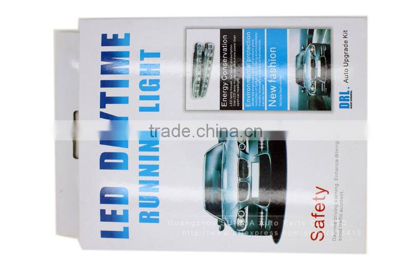 White LED with 8 LED Daytime Running Lights Set