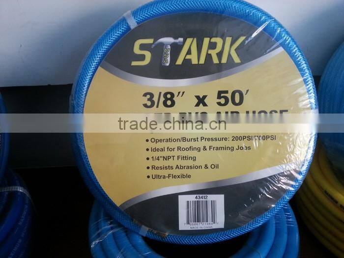 Braided PVC air hose in factory price and high quality