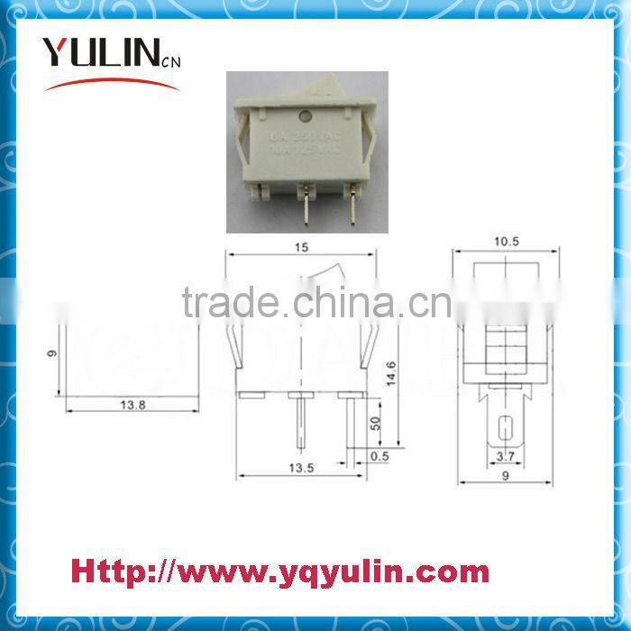 KCD5 Nylon Base White ON OFF 24V Momentary Rocker Switch