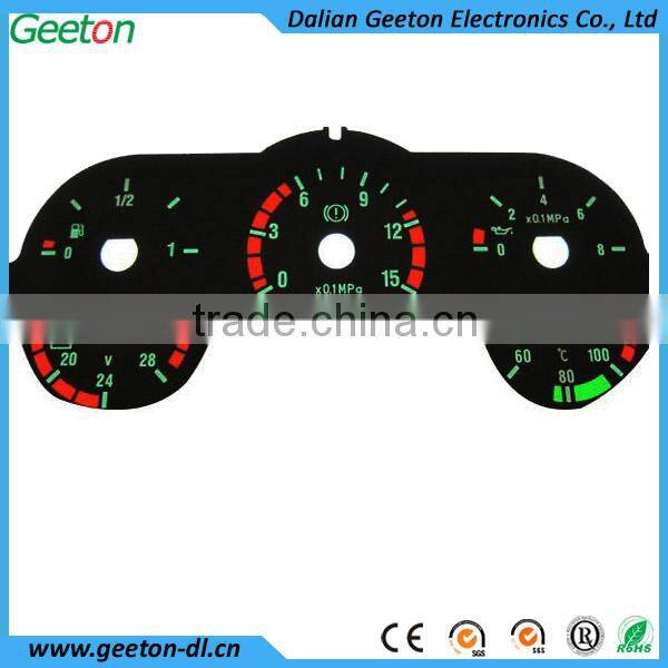 OEM 2D Good Light Transmission Automotive Meter Dial