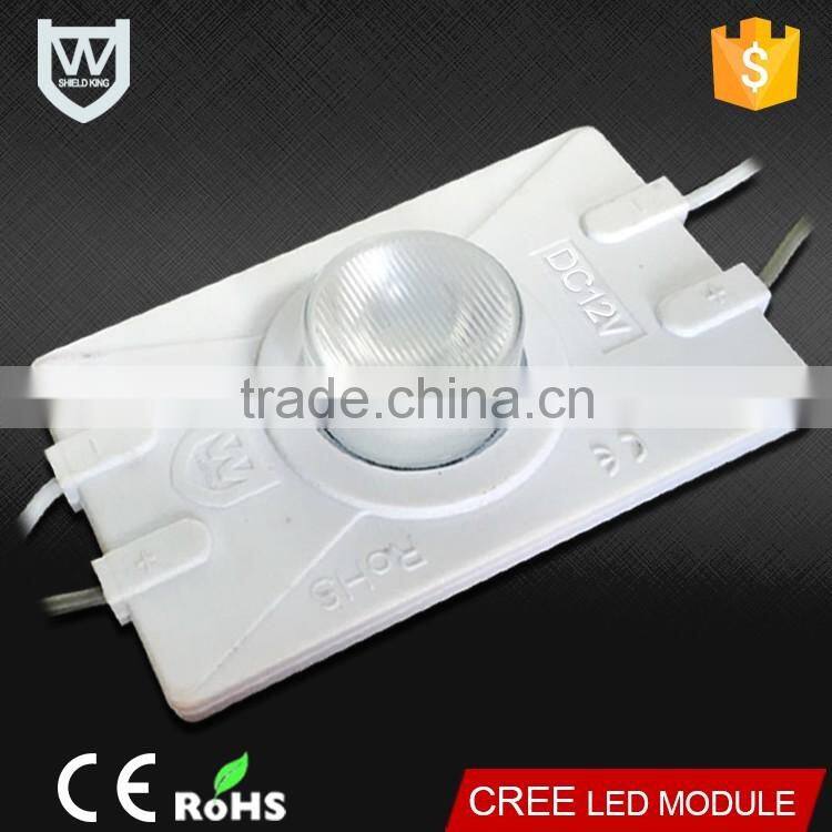 Zhongshan factory directly sale cheaper price led module 12volt 3w 310Lm cool white Emitting waterproof good quality with lens