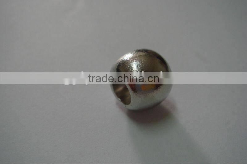 12mm*10mm rope shiny silver bell metal ball