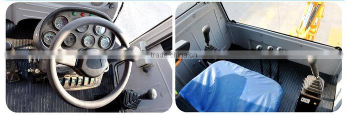 Heavy duty articulated backhoe loader with CE