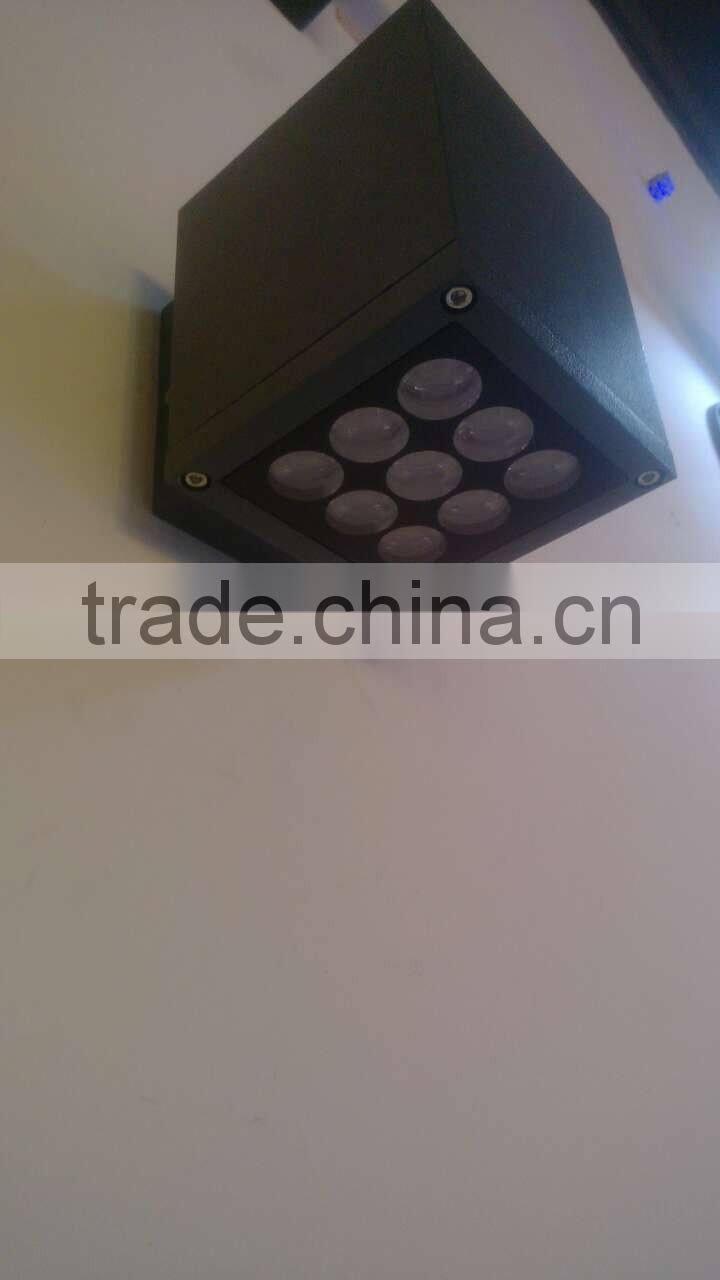 2X10W square hotel LED outdoor Wall Light