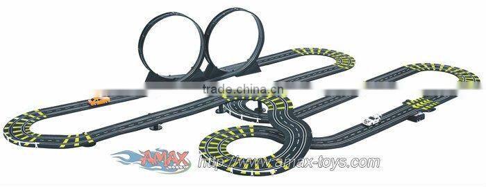 sc-495943 1:43 scale hand powered slot car with track length 10.6 meter